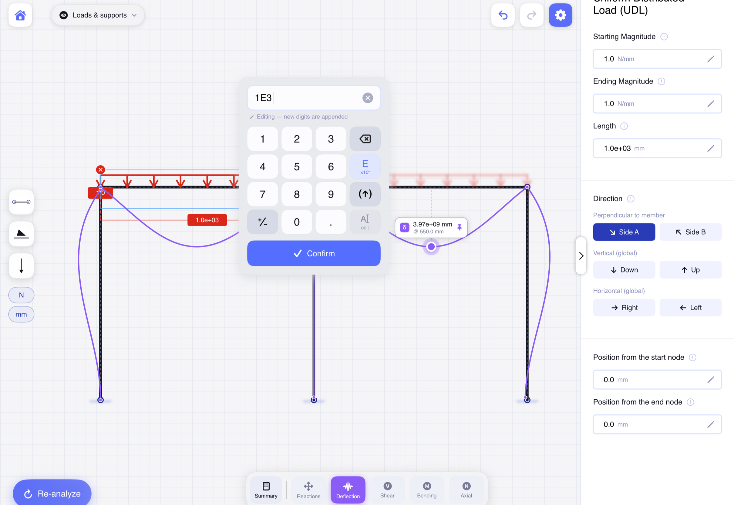 Custom number pad entering a value in scientific notation